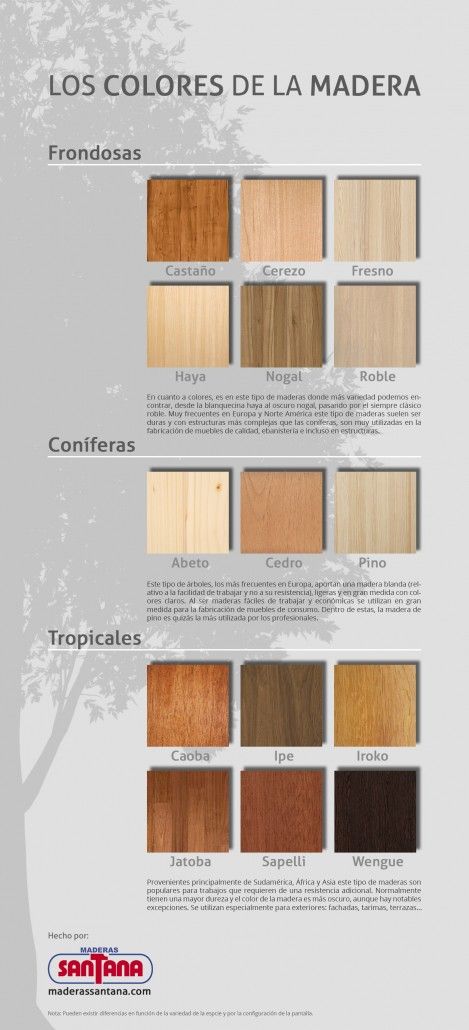 colores madera