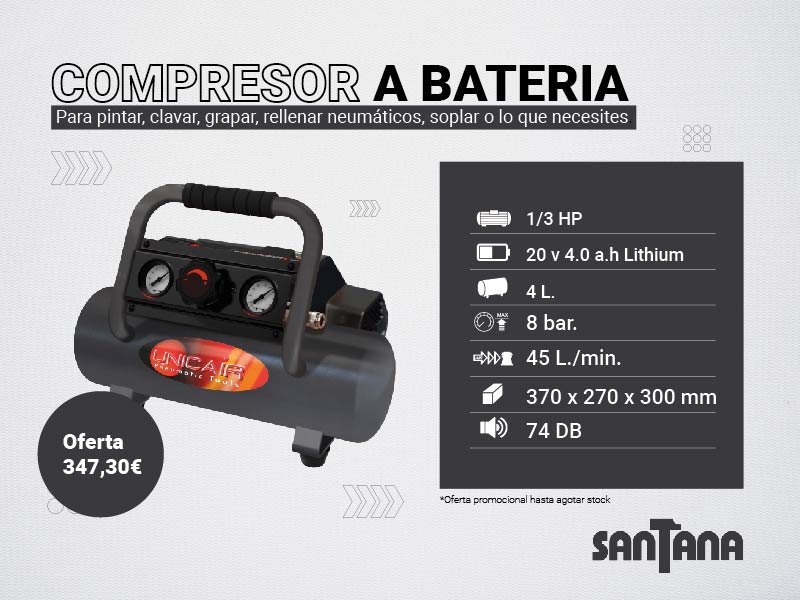 Comprensor a batería